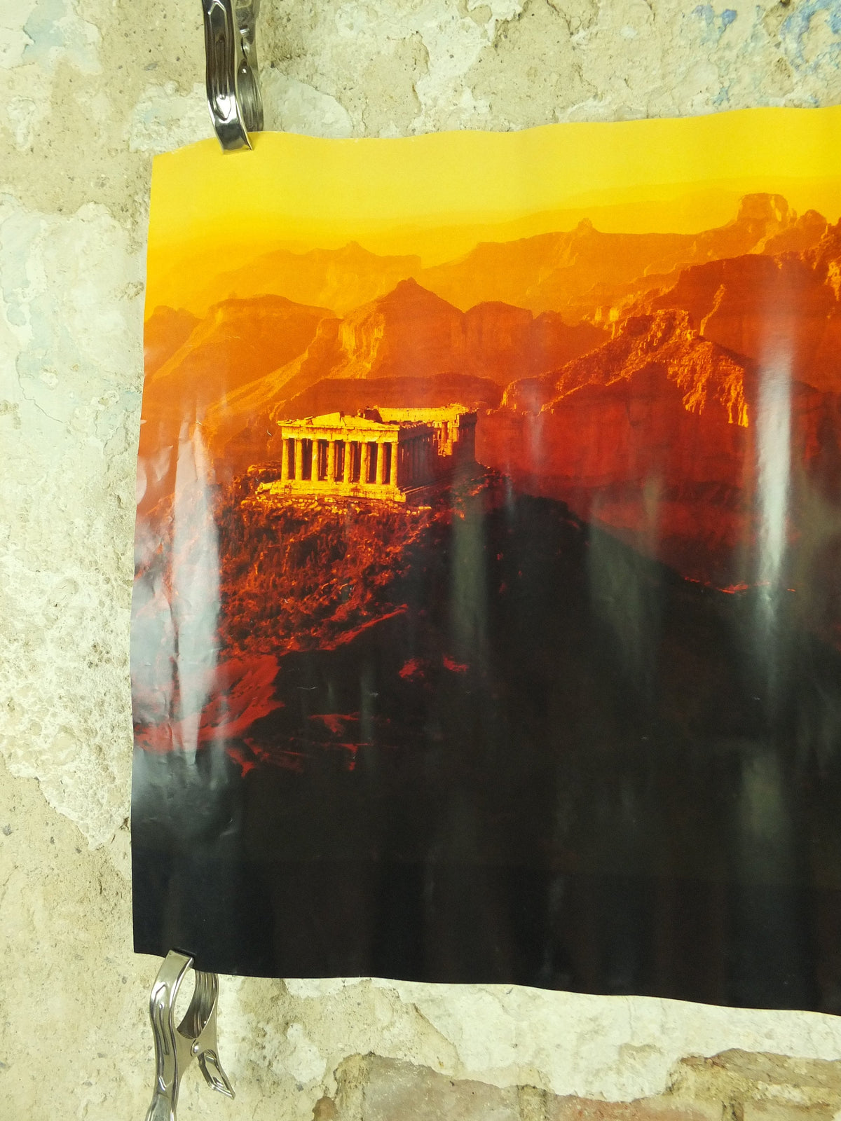 Original Vintage BA Speedwing travel Poster British Airways Greece Greek Parthenon tourism vacation wall art 1990s