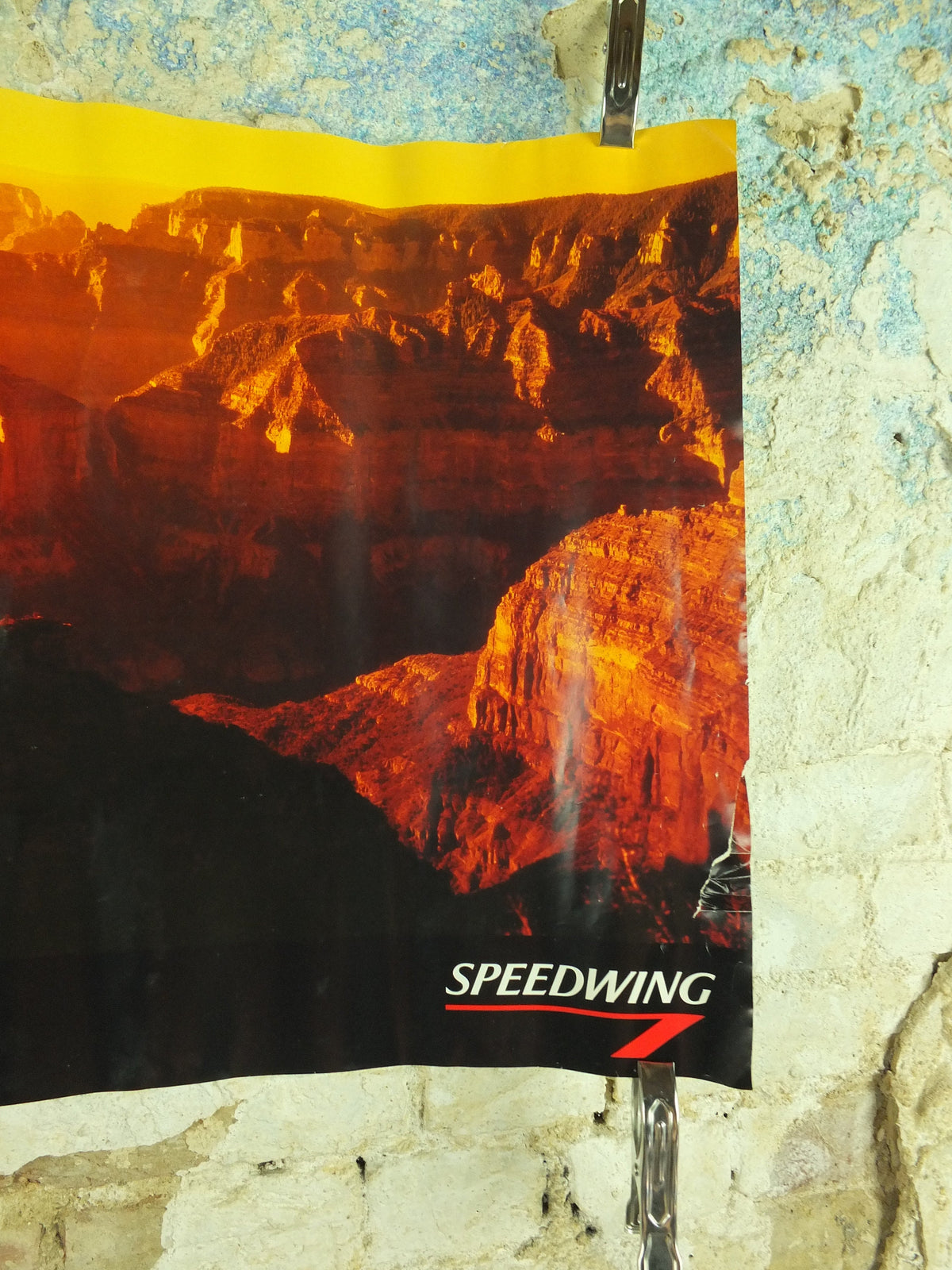 Original Vintage BA Speedwing travel Poster British Airways Greece Greek Parthenon tourism vacation wall art 1990s