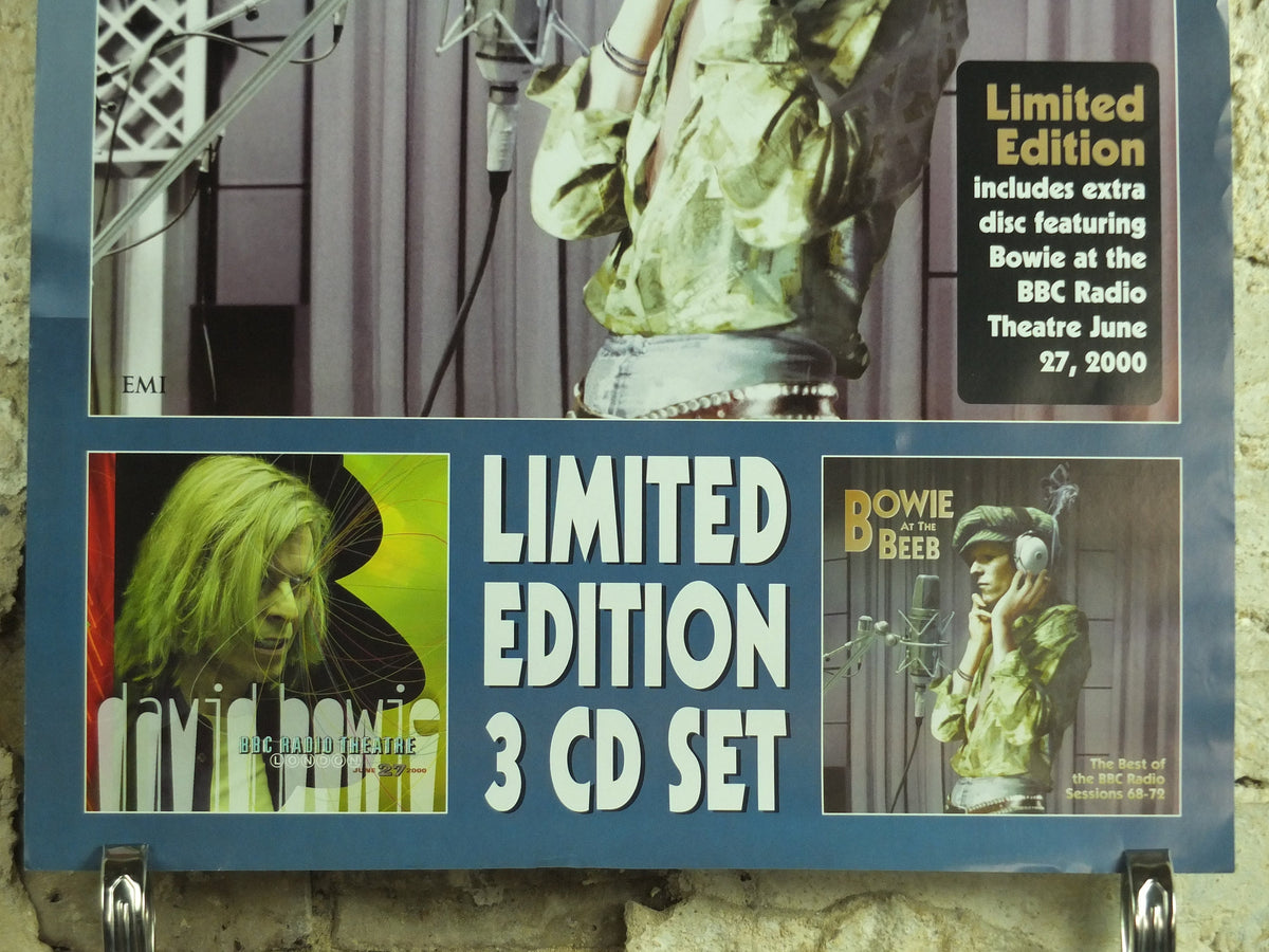 Original Vintage Bowie at the Beeb Poster David BBC Sessions 1968 1972 record store CD Limited Edition music print wall art 1998 1990s