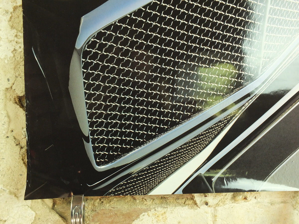 Original Vintage British Bentley Grill Poster luxury brand design car sports power deluxe advertising print wall art 1990s