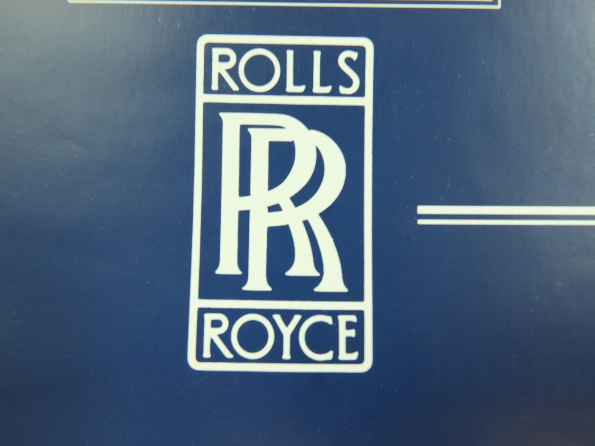 Original Vintage British Rolls Royce Story Poster Crewe luxury brand design sports car Cheshire history Advertising print wall art 1990s
