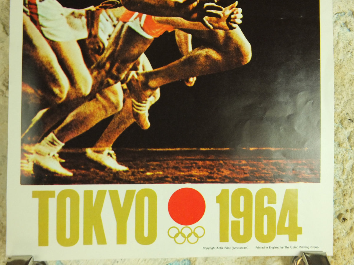 Vintage Olympic Games Tokyo Japan Poster rings sports sport international summer wall art reprint 1970s