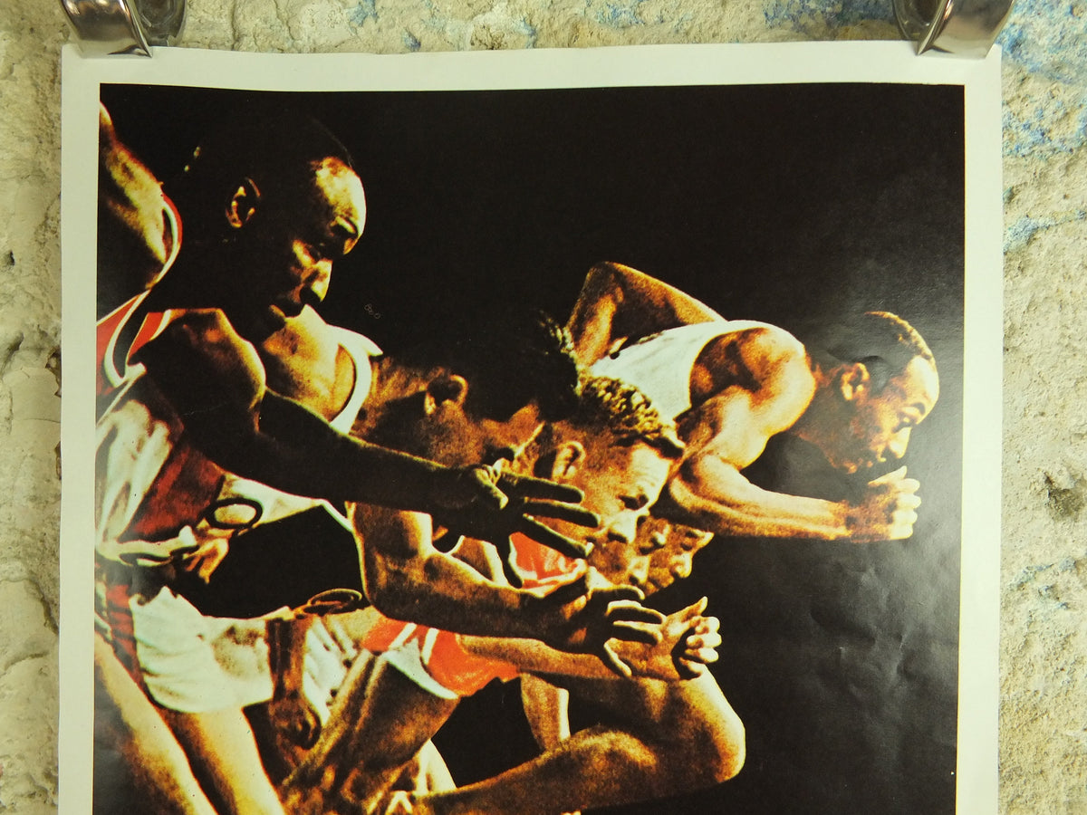 Vintage Olympic Games Tokyo Japan Poster rings sports sport international summer wall art reprint 1970s