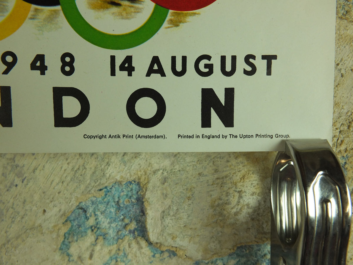 Vintage Olympic Games London Great Britain UK Poster rings sports sport international summer wall art reprint 1970s