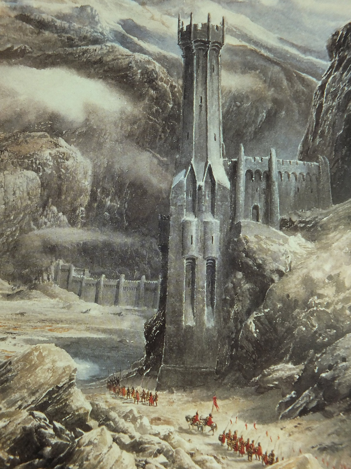 1994 The Black Gate Poster, by Alan Lee, Vintage Lord of the Rings, Tolkien Centenary, Return of the King, illustration print wall art decor