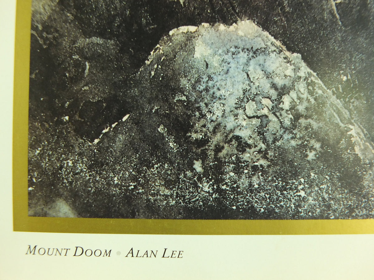 1994 Mount Doom Poster, by Alan Lee, Vintage Lord of the Rings, Tolkien Centenary, Return of the King, illustration print wall art decor