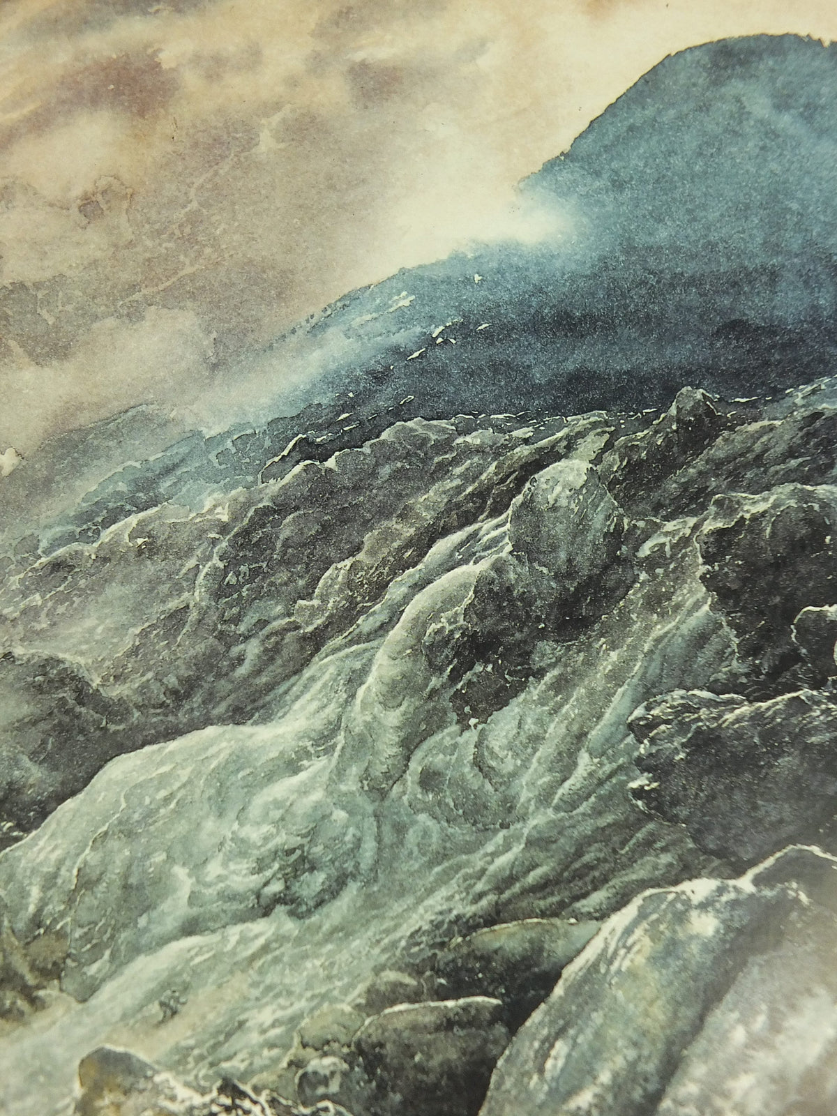 1994 Mount Doom Poster, by Alan Lee, Vintage Lord of the Rings, Tolkien Centenary, Return of the King, illustration print wall art decor