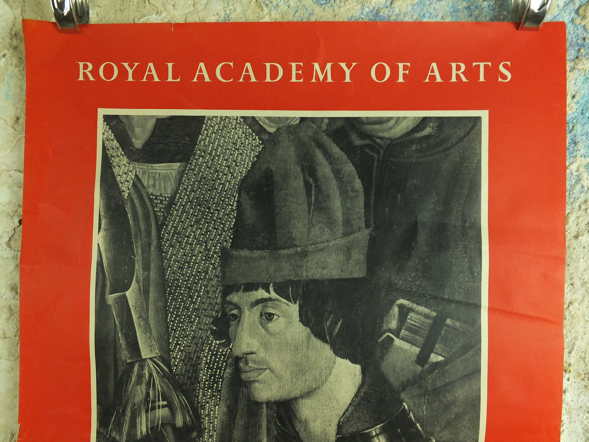 Original Vintage Royal Academy of Arts Poster Portuguese 800 - 1800 Nuno Goncalves St Vincent Portugal gallery exhibition wall art 1950s
