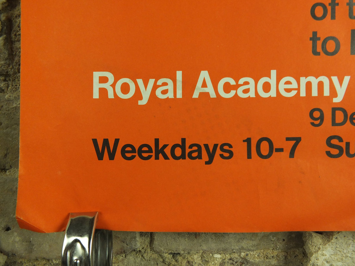 Original Vintage Royal Academy of Arts Poster Francisco Goya The Duke of Fernan Nunez old masters artist gallery exhibition wall art 1960s