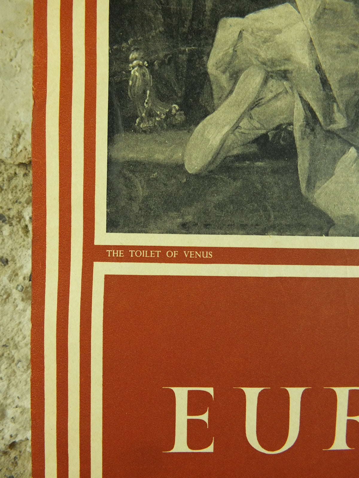 Original Vintage Royal Academy of Arts Poster Toilet of Venus European Masters of the 18C Francois Boucher gallery exhibition wall art 1950s