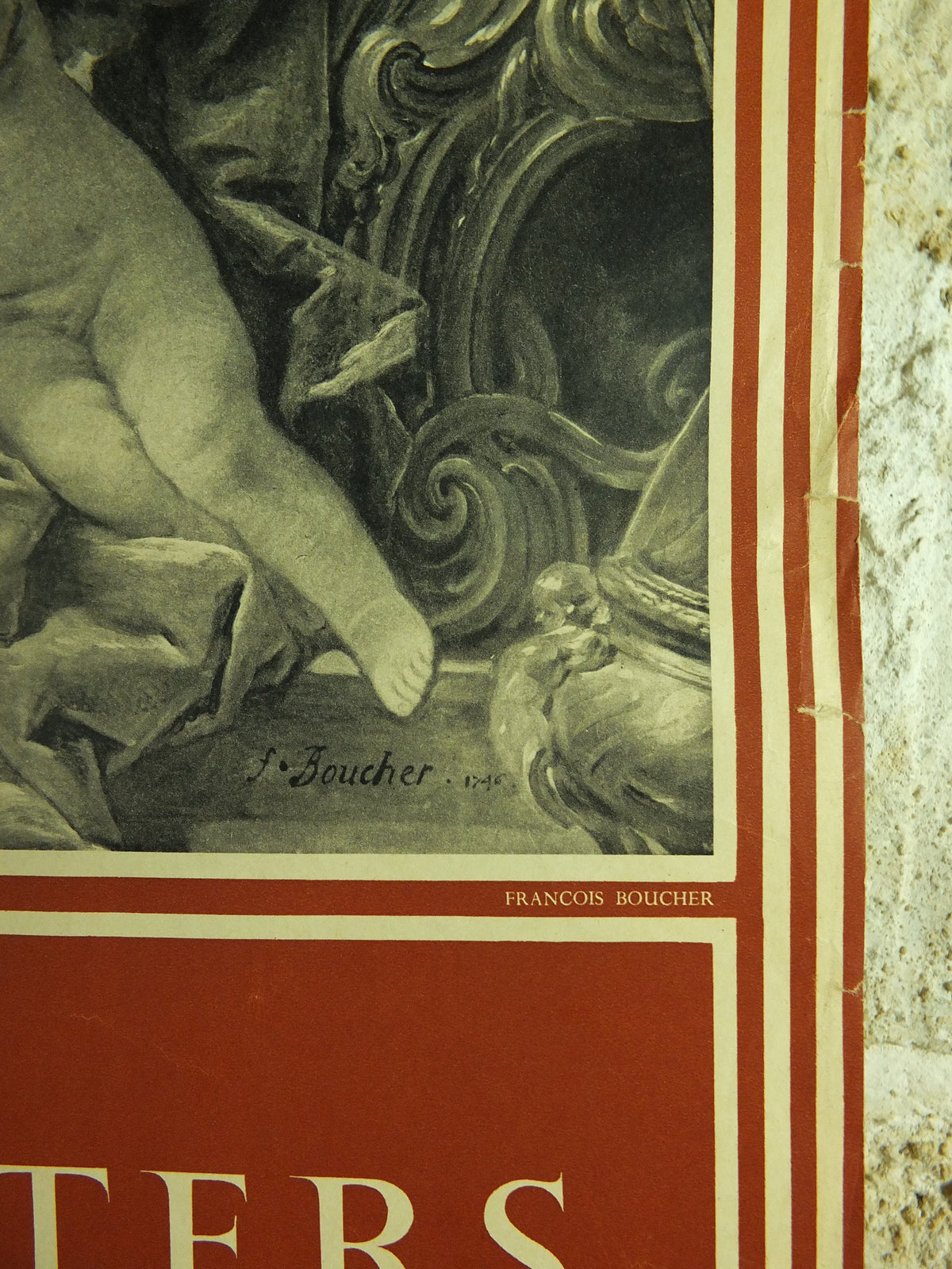 Original Vintage Royal Academy of Arts Poster Toilet of Venus European Masters of the 18C Francois Boucher gallery exhibition wall art 1950s