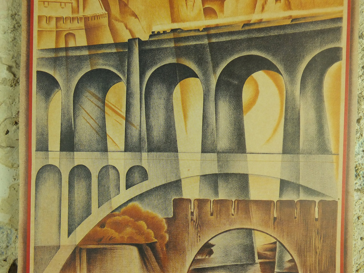Vintage Reprint Luxemburg Travel Poster Groot Hertogdom 1920s Rabinger art deco nouveau tourism advertising metro print wall art retro 1920s