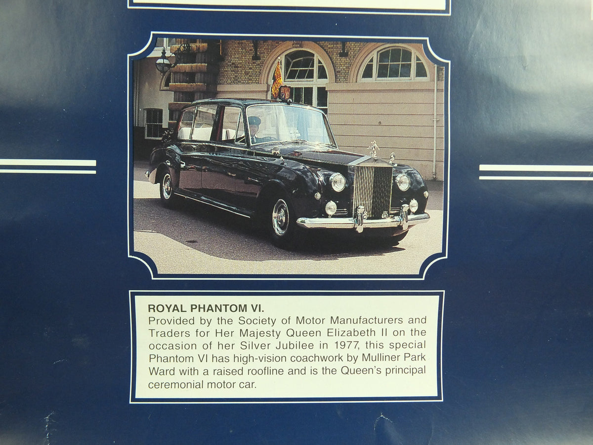 Original Vintage British Rolls Royce Story Poster Crewe luxury brand design sports car Cheshire history Advertising print wall art 1990s