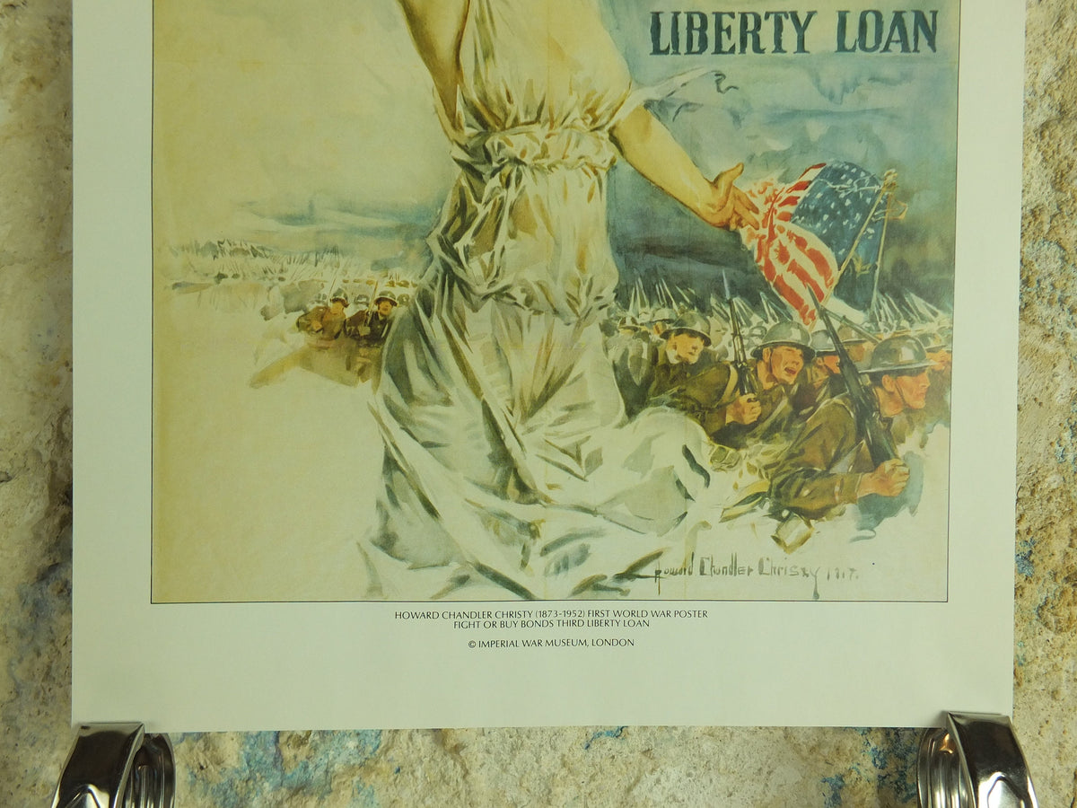 Vintage British Christy Girls Fight or buy Bonds Poster Imperial War Museum World War 1 WW1 Propaganda Poster reprint print wall art