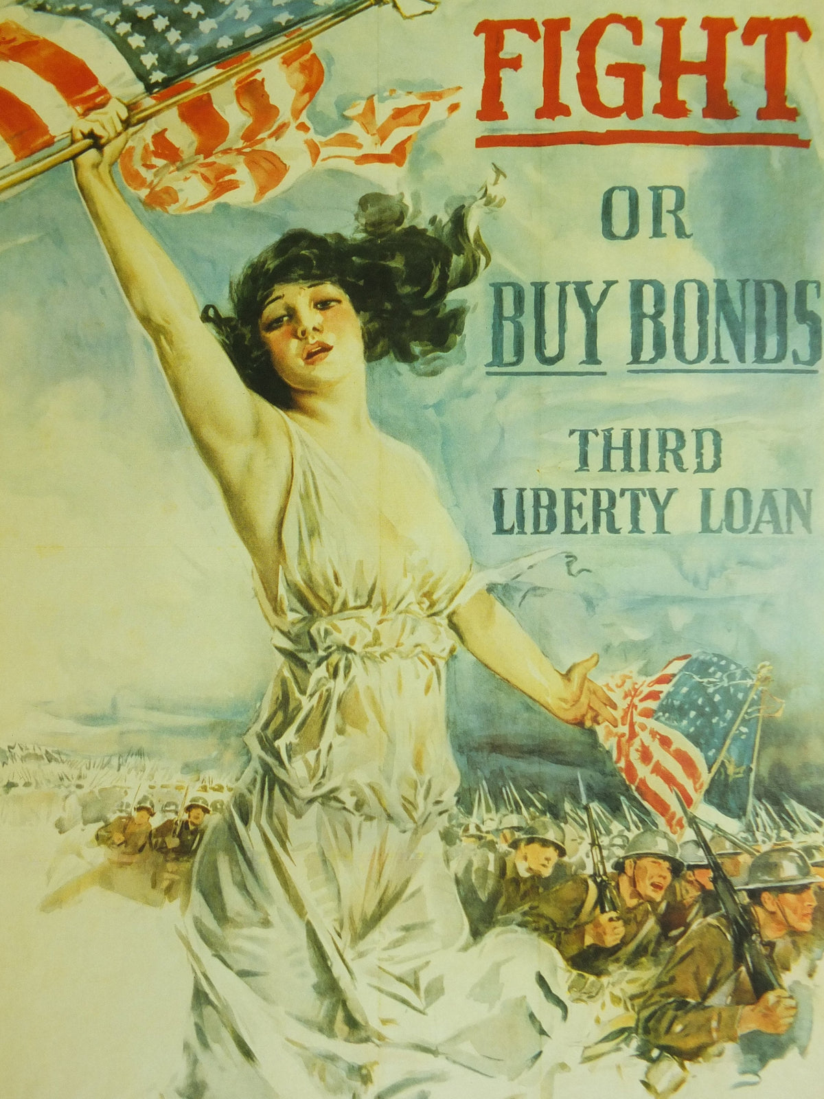 Vintage British Christy Girls Fight or buy Bonds Poster Imperial War Museum World War 1 WW1 Propaganda Poster reprint print wall art