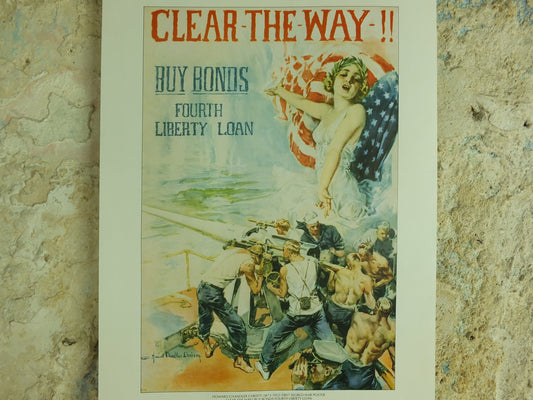 Vintage Christy Girls Clear the Way Poster liberty Imperial War Museum World War 1 WW1 Propaganda Poster reprint print wall art