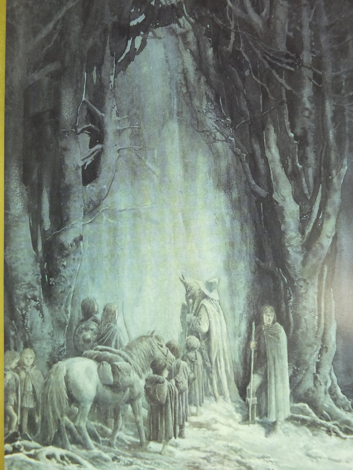 1994 The West Gate of Moria Poster, by Alan Lee, Lord of the Rings, Tolkien Centenary, Fellowship of Ring, illustration print wall art decor