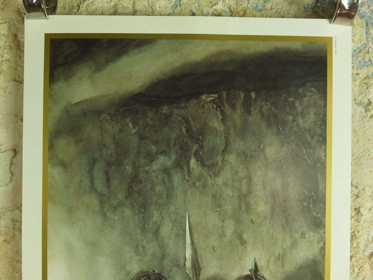 1994 Mordor Goblins and Orcs Poster, Gorbag and Shagrat by Alan Lee, Vintage Lord of the Rings, Tolkien Centenary, print wall art decor