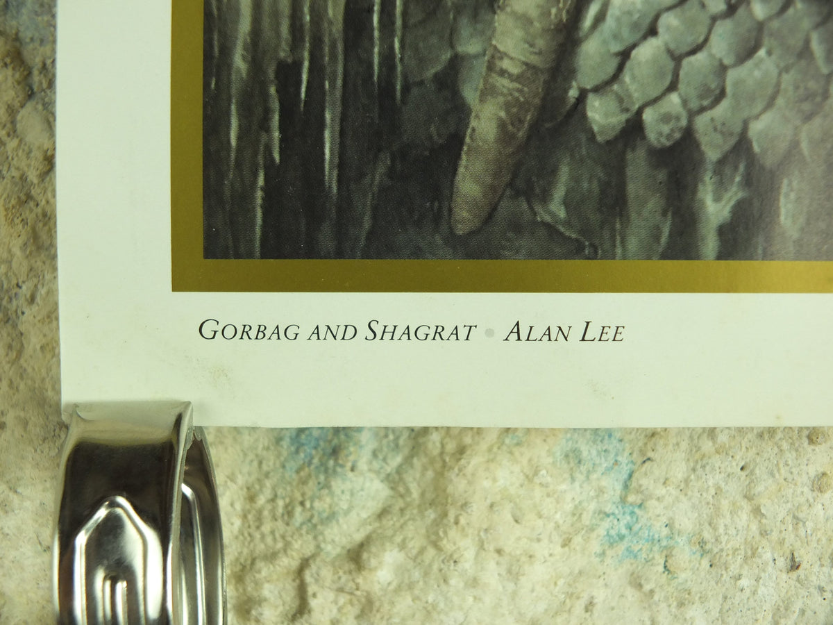 1994 Mordor Goblins and Orcs Poster, Gorbag and Shagrat by Alan Lee, Vintage Lord of the Rings, Tolkien Centenary, print wall art decor