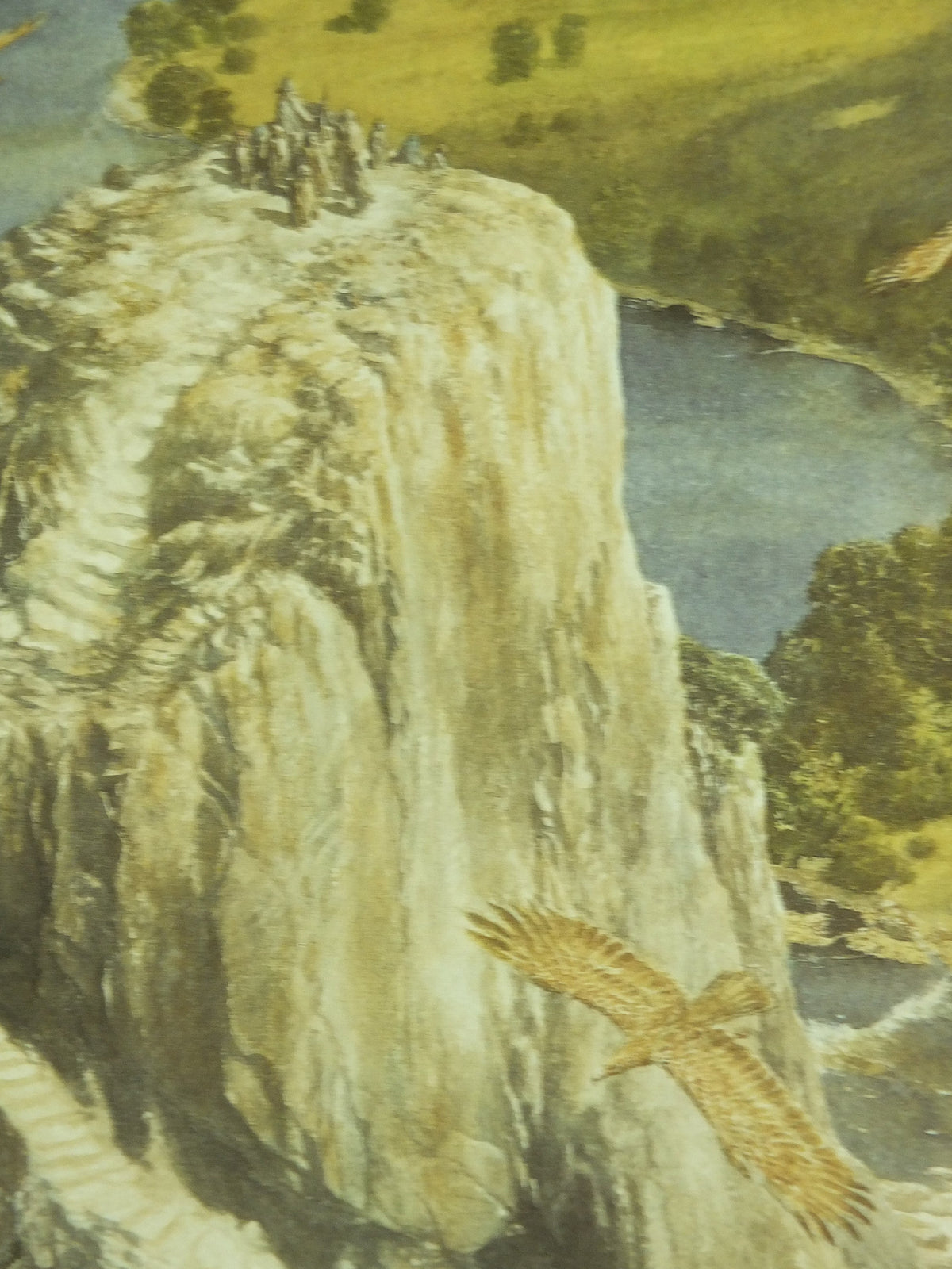 1997 The Carrock Poster, by Alan Lee, from The Hobbit, J.R.R. Tolkien, Beorn and the Eagles, illustration print wall art decor