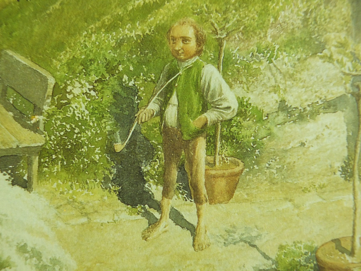 1997 Bilbo at Bag End Poster, by Alan Lee, The Shire from The Hobbit, J.R.R. Tolkien, Hobbiton, illustration print wall art decor