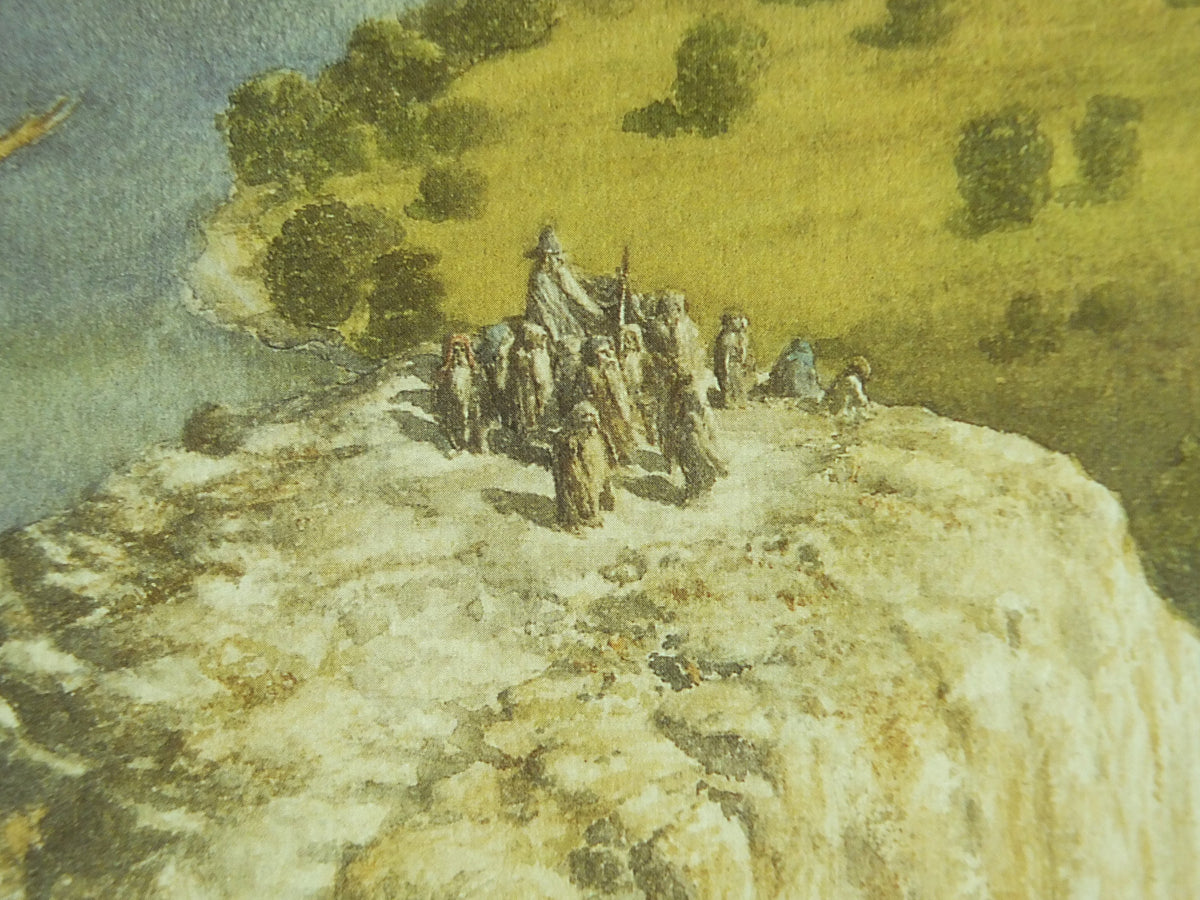 1997 The Carrock Poster, by Alan Lee, from The Hobbit, J.R.R. Tolkien, Beorn and the Eagles, illustration print wall art decor