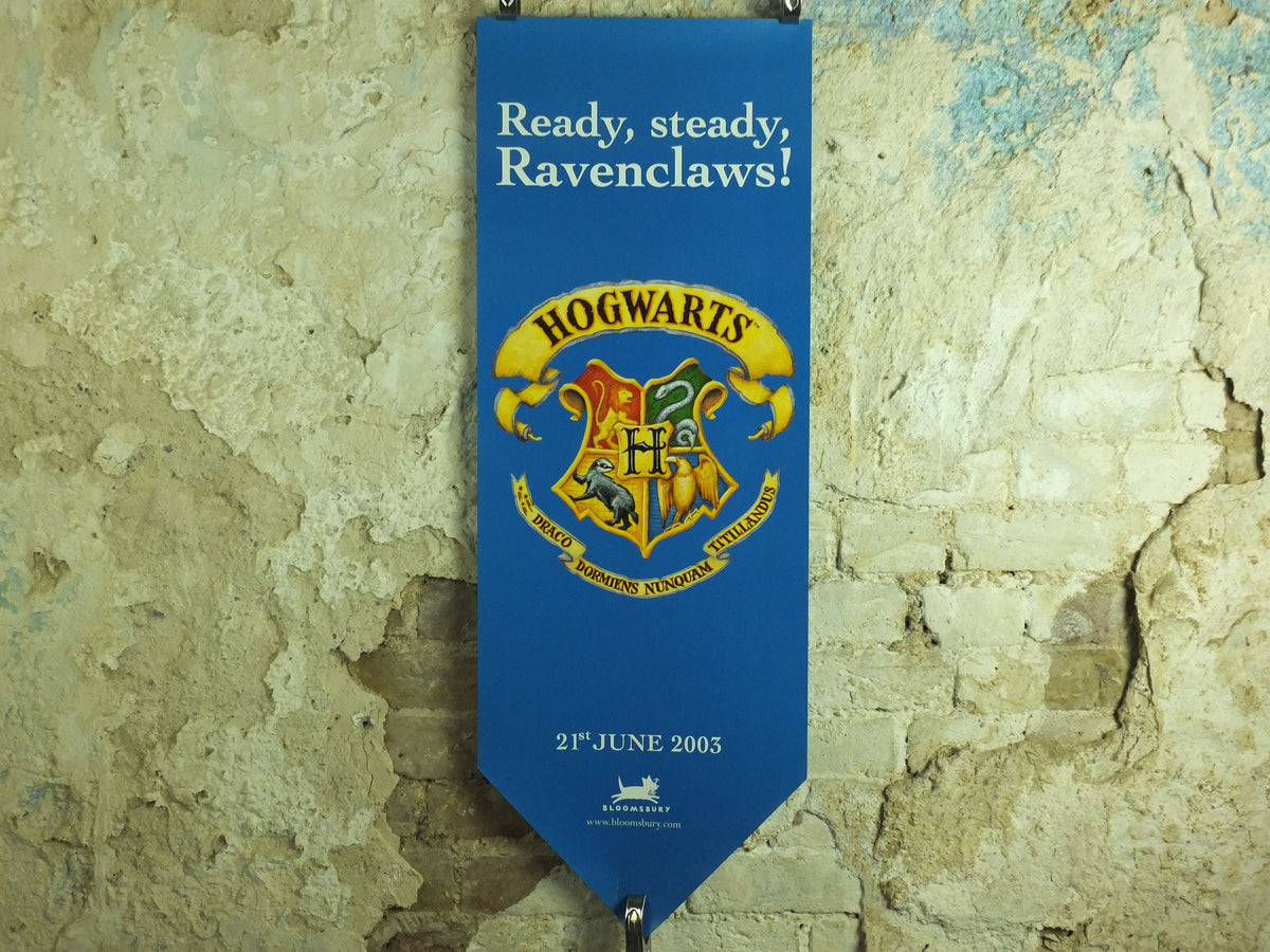 Vintage Harry Potter Ravenclaw Poster, Ready Steady Ravenclaws! Hogwarts, wall art cinema film memorabilia