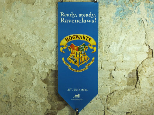 Vintage Harry Potter Ravenclaw Poster, Ready Steady Ravenclaws! Hogwarts, wall art cinema film memorabilia