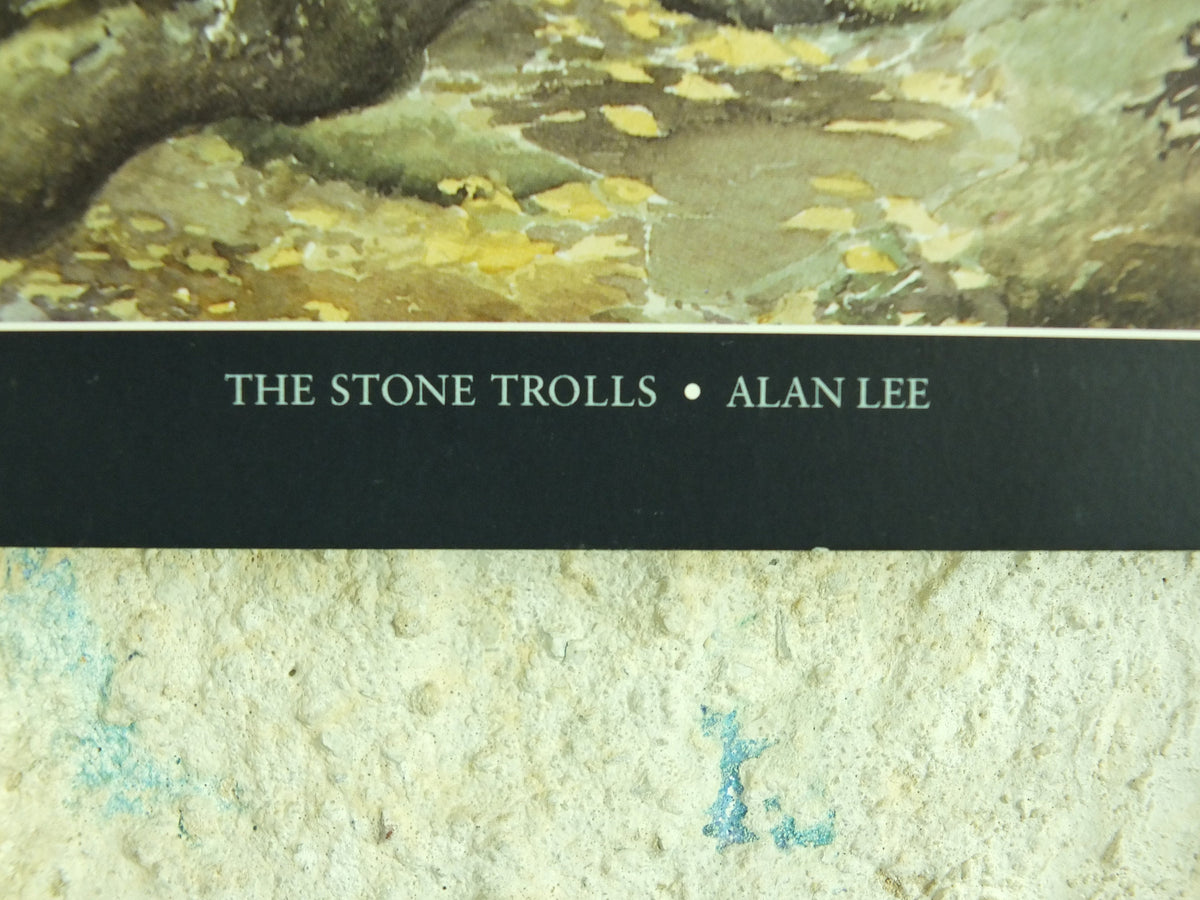 1999 The Stone Trolls Poster, by Alan Lee, Vintage Lord of the Rings, Tolkien, Fellowship of the Ring, illustration print wall art decor