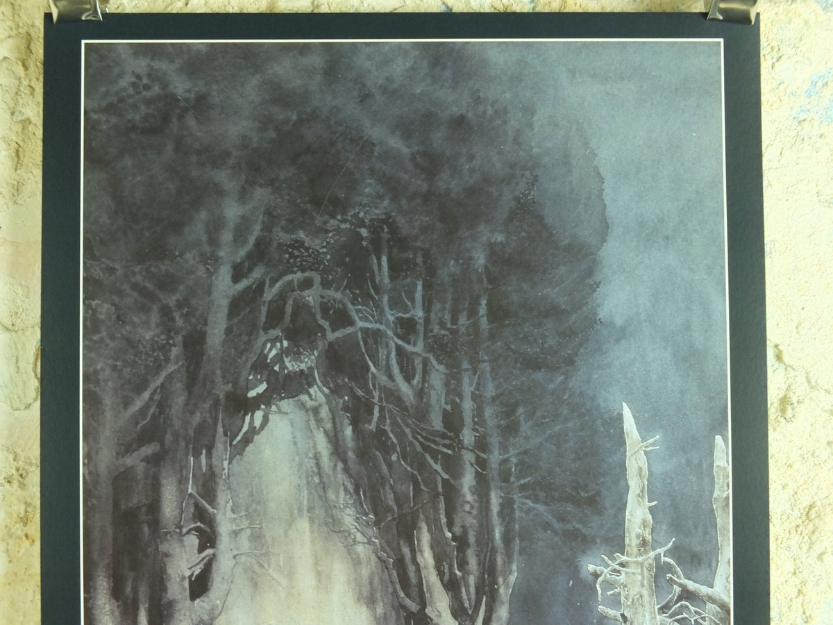 1999 The West Gate of Moria Poster, Khazad-dum by Alan Lee, Vintage Lord of the Rings, J.R.R. Tolkien, Fellowship Ring, print wall art decor