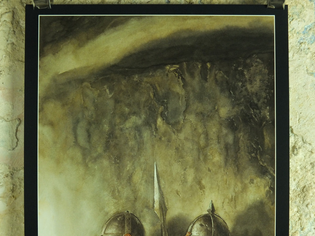 1999 Mordor Goblins and Orcs Poster, Gorbag and Shagrat by Alan Lee, Vintage Lord of the Rings, Tolkien, print wall art decor Active