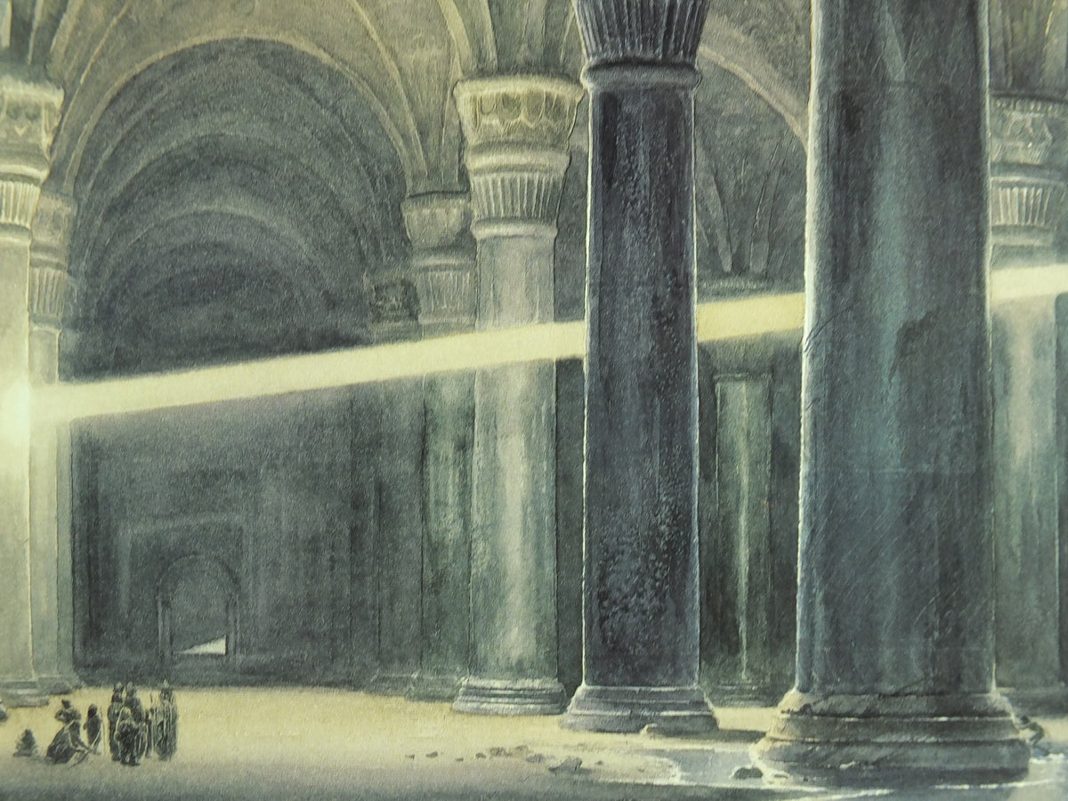 2002 Mines of Moria Poster, by Alan Lee, Khazad-dum, JRR Tolkien Lord of the Rings Fellowship of the Ring, illustration print wall art decor