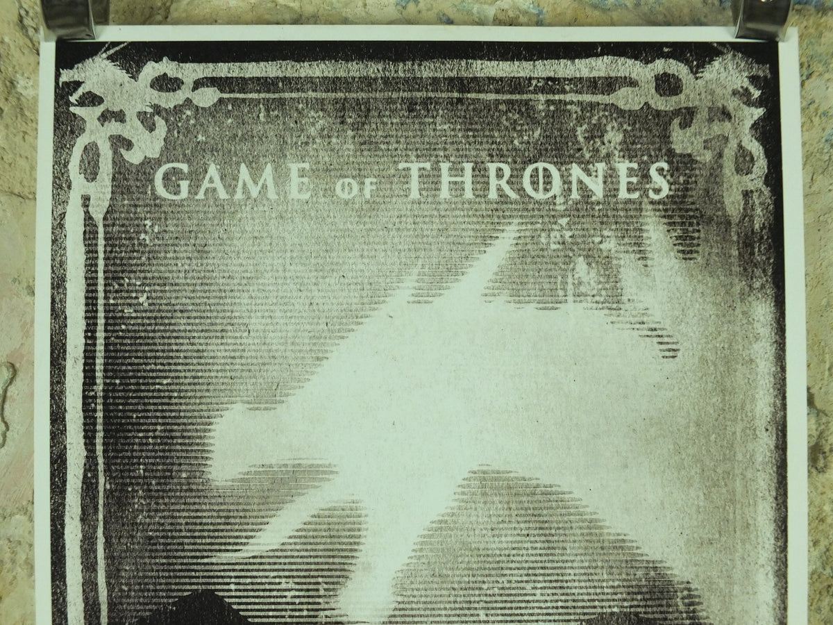 Vintage Game of Thrones House Targaryen Poster, Fire and Blood, Dragon, A Song of Fire and Ice, illustration print wall art 1990s