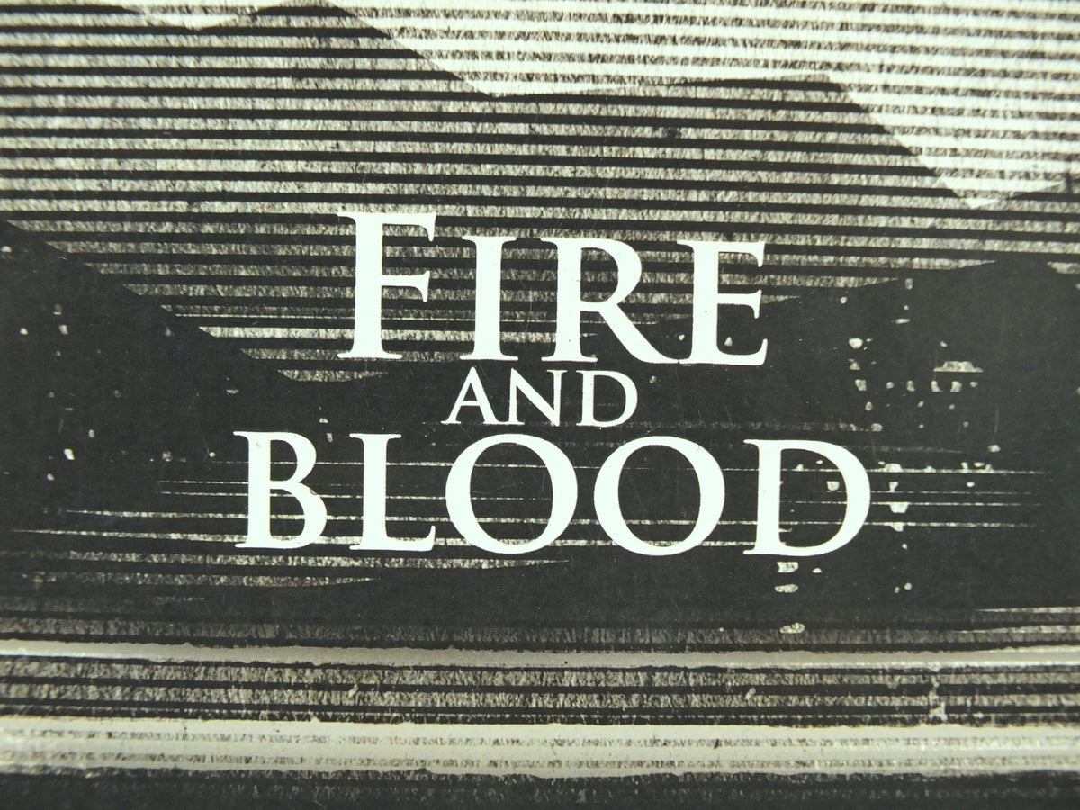 Vintage Game of Thrones House Targaryen Poster, Fire and Blood, Dragon, A Song of Fire and Ice, illustration print wall art 1990s