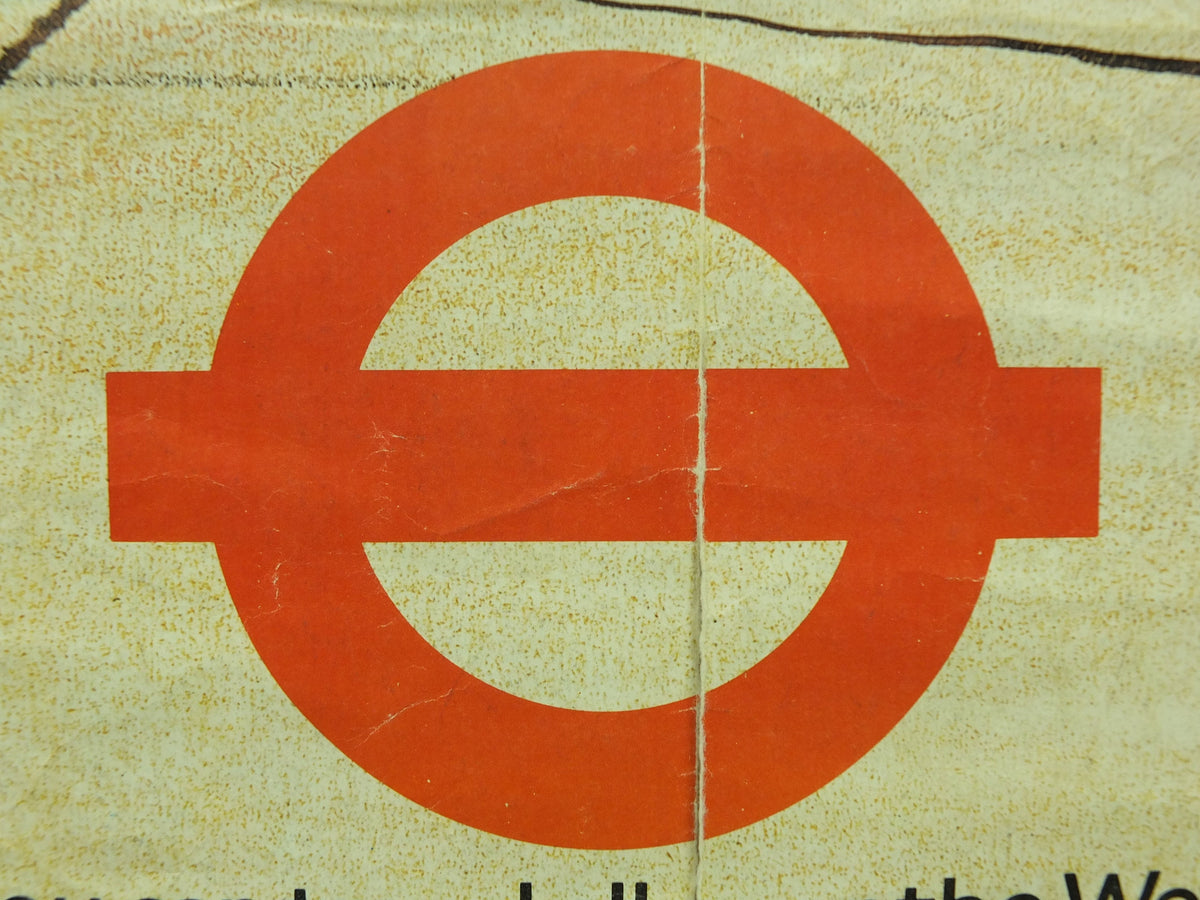 Vintage Tube London Underground Poster, 1980s Travelcard, authentic London history, travel and tourism tourist wall art