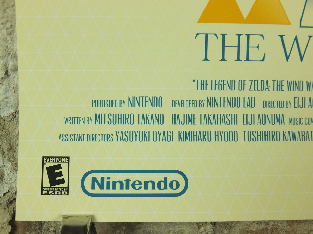 Vintage Windwaker Poster, Legend of Zelda, Signed Limited Edition by Marinko Milosevski, Nintendo, Movie Poster, wall art 1990s-2000s