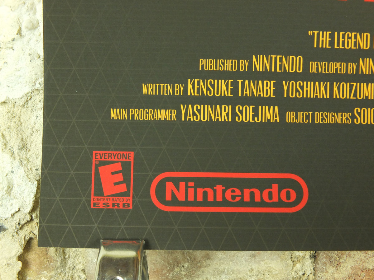 Vintage A Link to the Past Poster, Legend of Zelda, Signed Limited Edition by Marinko Milosevski, Nintendo, Movie Poster, wall art 1990-2000