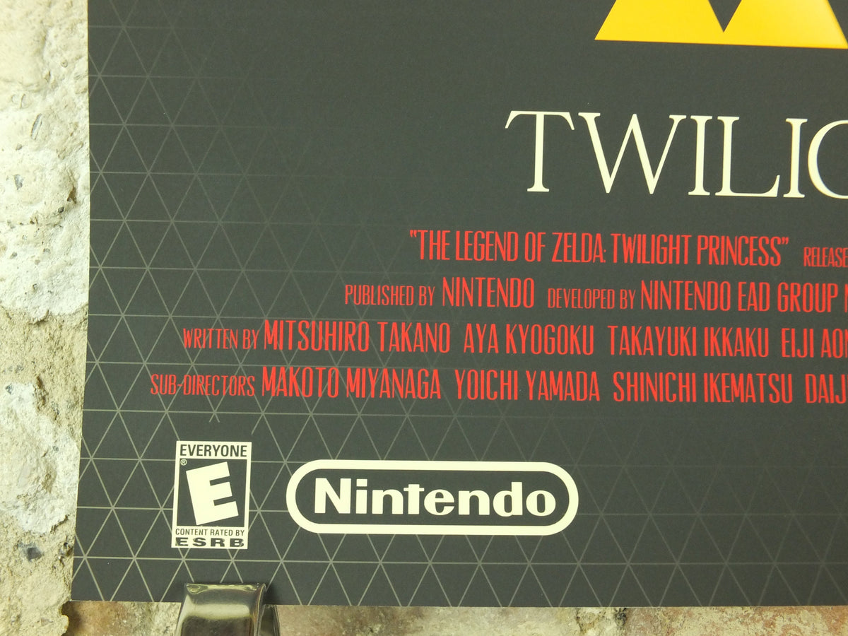 Vintage Twilight Princess Poster, Legend of Zelda, Signed Limited Edition by Marinko Milosevski, Nintendo, Movie Poster, wall art 1990s-2000