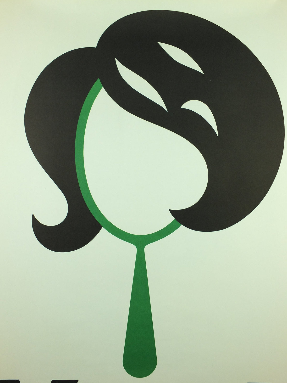 Vintage Hair Product and Style Poster, Nessol brand, Mirror, herbal shampoo, 1966 advertising poster, wall art retro 1950s