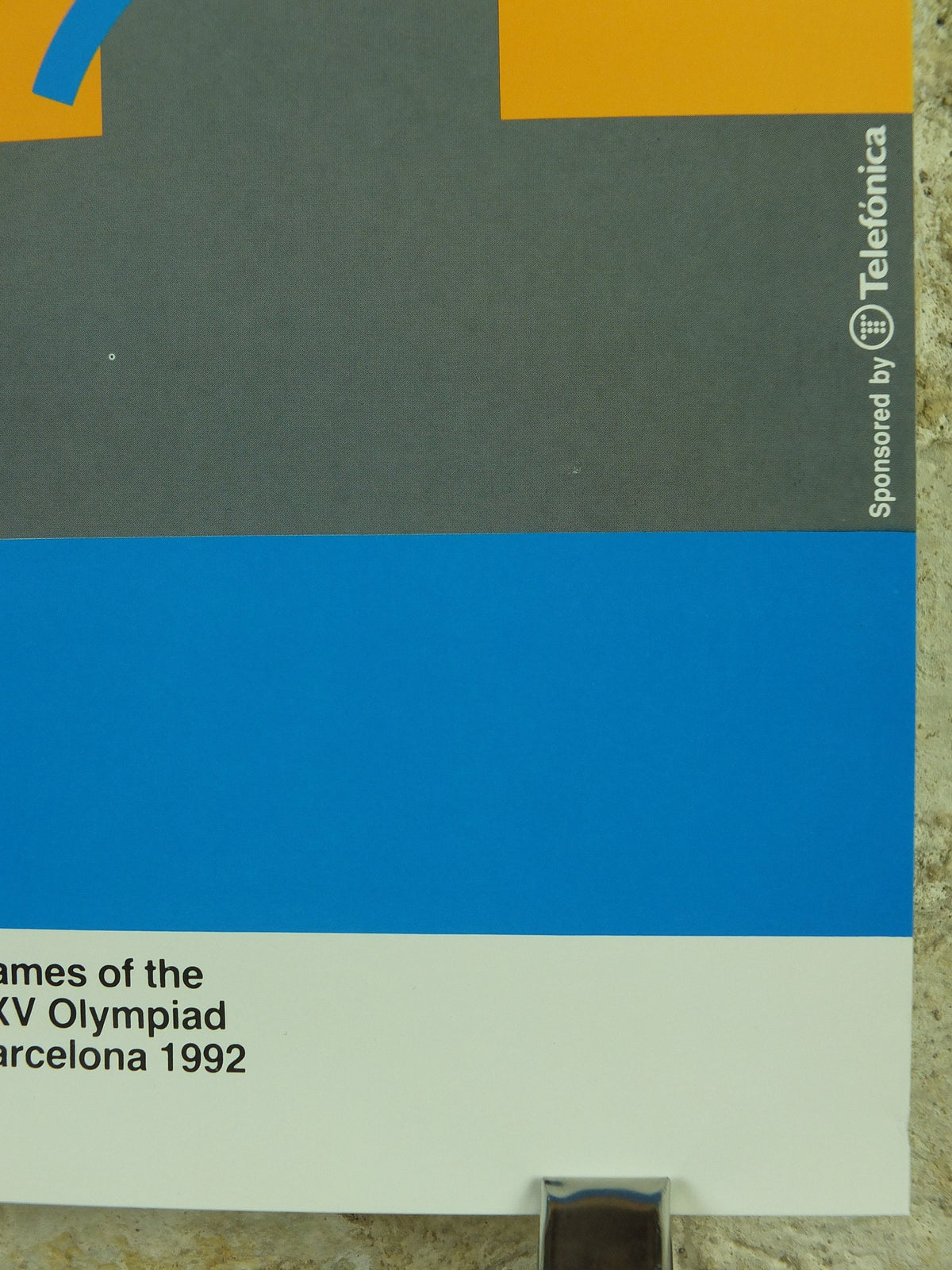 Vintage Barcelona Olympic Poster, Diving and Aquatics by Alonso / Ayguade, 1992, XXV Olympiad, post modern, sport wall art 1990s