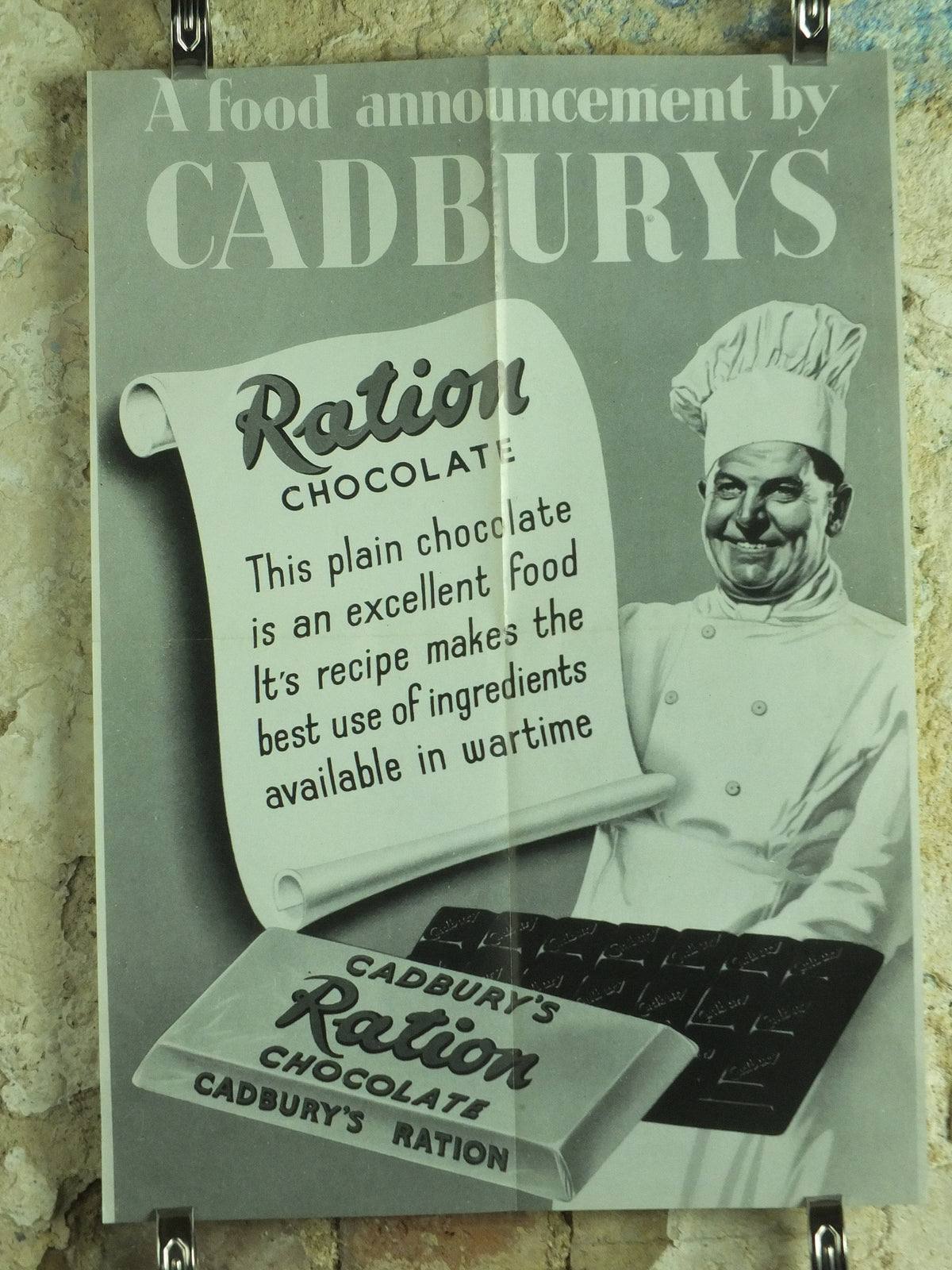 Vintage Cadbury Chocolate Poster, Milk Tray, Make the Day with Cadburys Milk Tray reproduction reprint print wall art 1980s