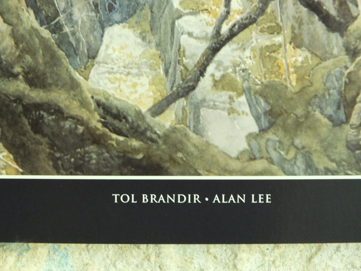 2002 Tol Brandir Poster, Alan Lee, Anduin River, Vintage Tolkien Lord of the Rings, Fellowship of the Ring illustration print wall art decor