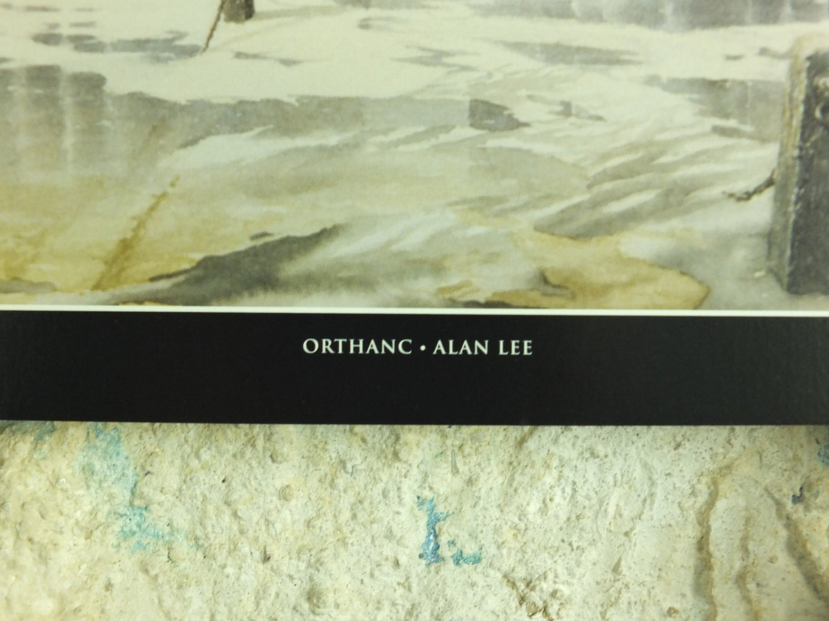 2002 Orthanc Isengard Poster, by Alan Lee, Vintage Tolkien Lord of the Rings, Saruman, The Two Towers, illustration print, wall art decor