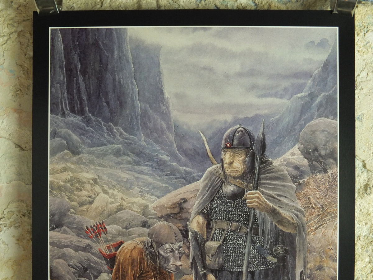 2002 Mordor Orcs and Goblins Poster, by Alan Lee, Land of Shadow Vintage Tolkien Lord of the Rings, Return of the King, print wall art decor