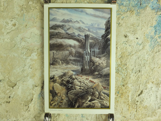 1994 The Black Gate Poster, by Alan Lee, Vintage Lord of the Rings, Tolkien Centenary, Return of the King, illustration print wall art decor