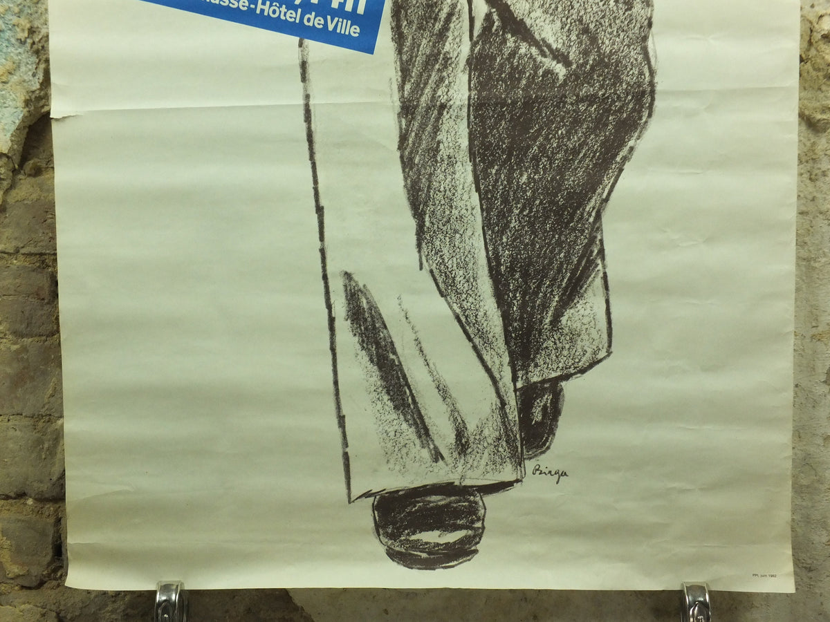 John Lennon Poster, 1982 March for Peace in Paris, by Birga, Marche pour la Paix, Peace and Love, Beatles, musical wall art