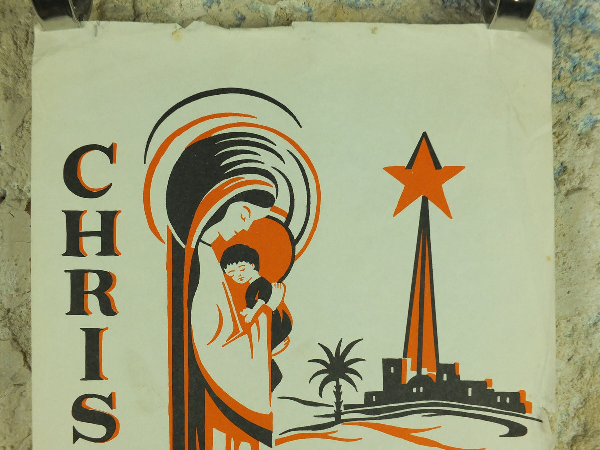 Christmas Nativity Poster, Peace, Jesus Mary and Joseph, Knights of Columba, Province 21, Burnley East Lancashire and Glasgow