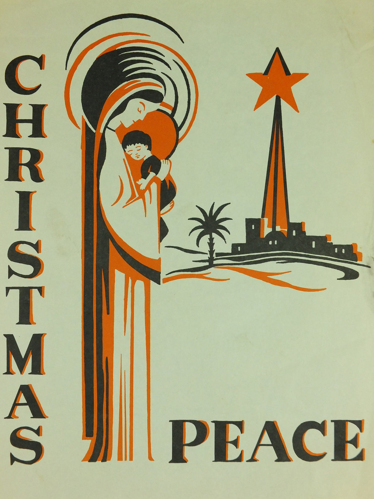 Christmas Nativity Poster, Peace, Jesus Mary and Joseph, Knights of Columba, Province 21, Burnley East Lancashire and Glasgow
