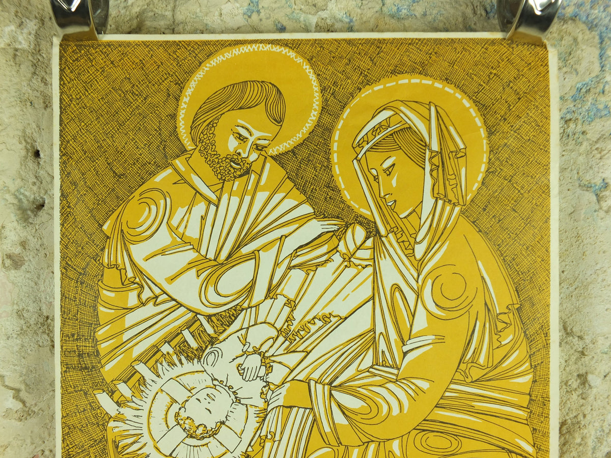 Christmas Nativity Poster, My Peace I Bring, Jesus Mary and Joseph, Knights of Columba, Province 21, Burnley East Lancashire and Glasgow