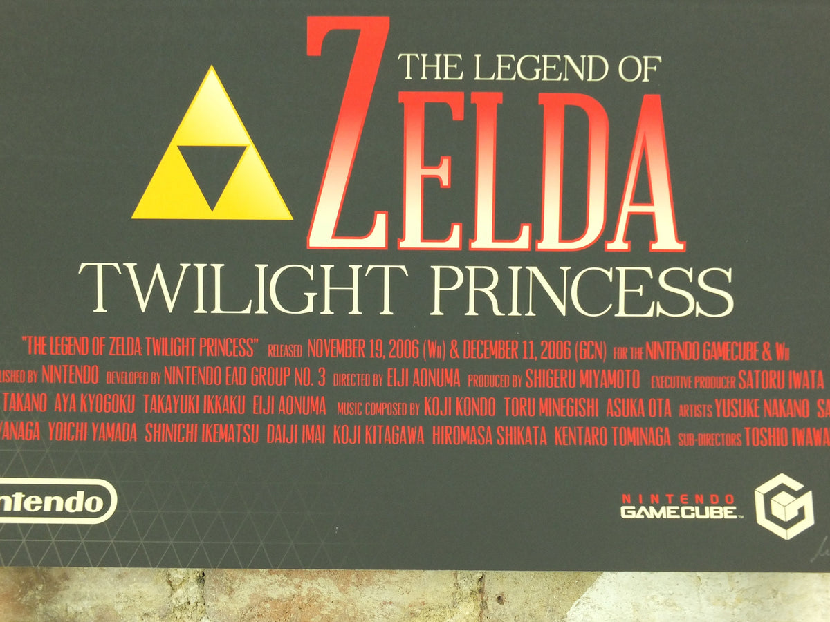 Vintage Twilight Princess Poster, Legend of Zelda, Signed Limited Edition by Marinko Milosevski, Nintendo, Movie Poster, wall art 1990s-2000